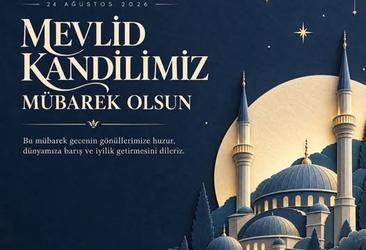 Bu mübarek gecenin dualarımızın kabulüne, birlik ve beraberliğimizin güçlenmesine vesile olması dileğiyle…