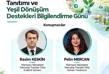 Gıda İnovasyon Kümelenmesi Projesi Tanıtımı ve Yeşil Dönüşüm Destekleri Bilgilendirme Gün