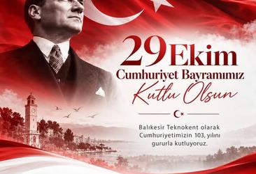 Cumhuriyetimizin ilanının 103. yıl dönümünde, başta Cumhuriyetimizin kurucusu Gazi Mustafa Kemal Atatürk olmak üzere, bağımsızlık mücadelemizin tüm kahramanlarını, aziz şehitlerimizi ve gazilerimizi saygı, minnet ve rahmetle anıyoruz.